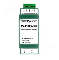 电阻电位器电子尺转网络Modbus TCP和MQTT网络数据采集模块 WJ183