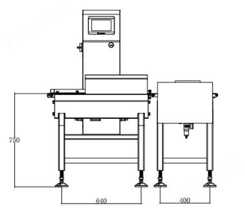 在线检重秤 罐装油漆1.3kg动态检重秤化工自动分选机