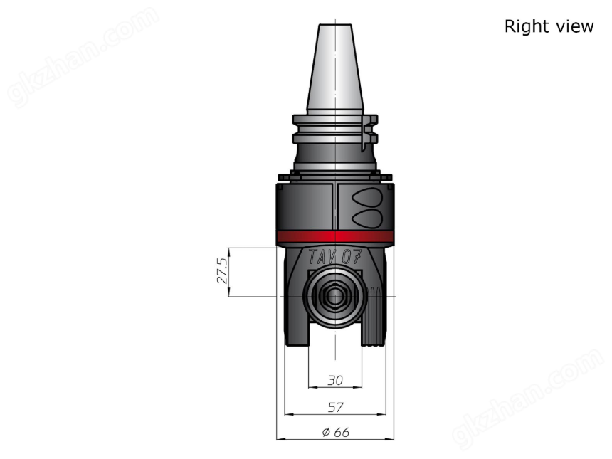 OMG 輕型角度頭 TAV07.CP數(shù)控加工側(cè)銑頭